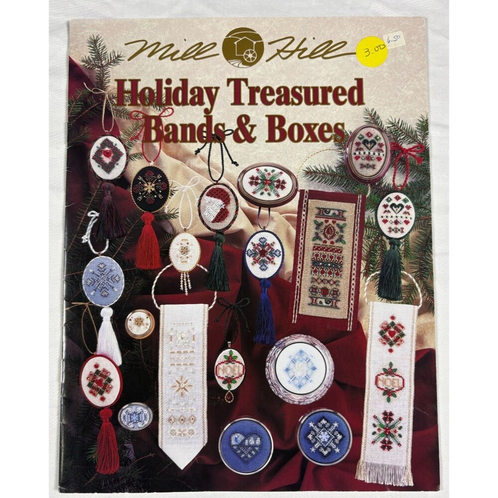 Mill Hill Holiday Treasured Bands & Boxes Cross Stitch Patterns MHP56 1998